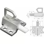 Argenta Knipslot 920 zilver geanodiseerd / pce