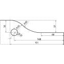 Dorma PT20 Top Patch Fitting for Pivot Glass Door Stainless Steel per piece