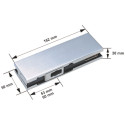 Penture inférieure pour porte en verre pivotante Dorint PT10 / DFG-3 inox / pce