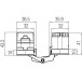 Krona Koblenz Kross8 K2816 Concealed Hinge Satin Chrome 160kg per 2 pieces