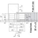 Krona Koblenz Kross8 K2816 Concealed Hinge Satin Chrome 160kg per 2 pieces