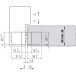Charnière invisible Karakter K8080 80/100kg chromé satiné / pce