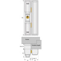 FTS 88 White Security Lock per piece