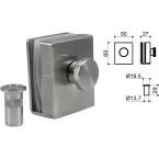 Roestvrij stalen knopslot voor vee 8-10mm + inbus / pce