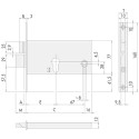 Mortise lock latch and deadbolt / pc