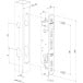 Locinox Fortylock Stainless Steel Mortise Lock for 40mm Profile / pce