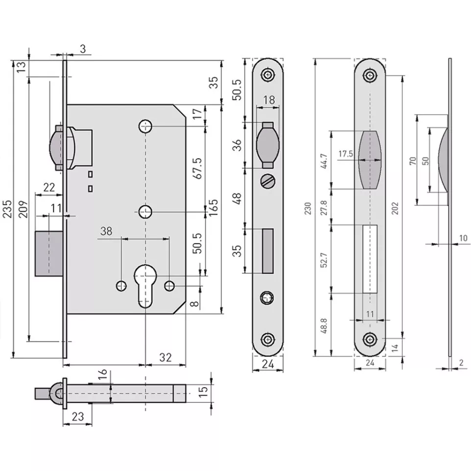 Rolslot nr. 311 PZ 65mm 24rd...