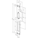 Winged Faceplate for EFF EFF Electric Strikes 14C35-01 ProFix 2 per piece