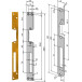 Strike Plates for Electric Strikes EFF EFF HZ TA Reversible / pc