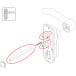 Kit d'extension pour fixation poignée extérieure Cisa LEVER porte de 100 à 130 mm / pce