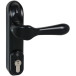 CISA Electrically Controlled Handle Set for Panic Bar 12-24V AC/DC Black per piece