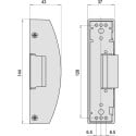 Gâche électrique noire pour barre antipanique Cisa Fast Design 24 V dc rupture / pce