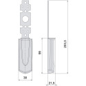 Zwart BLIND cilinderdeksel (blind) alleen voor Cisa Fast Touch / pce