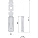 Zwart BLIND cilinderdeksel (blind) alleen voor Cisa Fast Touch / pce