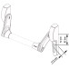 CISA Fast Push Black Mortice Panic Bar for Euro Cylinder Lock Centres 92 mm (without oval bar) / pc