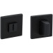 Square Toilet Set 52x5mm 4240 5SQ 153 Pearl Hammered Black / Piece