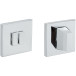 Square Bathroom Lock 52x5mm 4040 5SQ 03 Chrome Plated Brass / PC