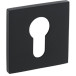 Pair of Square Cylinder Escutcheons 52x5mm 4049 5SQ 153 Pearl Black / PC