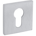 Paar vierkante cilinderrozetten 52x5mm 4049 5SQ 96 gesatineerd chroom / PCE