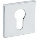 Pair of cylinder escutcheons 52x5mm 4049 5SQ 03 chrome plated brass / PC