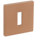 Pair of Square Keyhole Escutcheons 52x5mm 4048 5SQ 160-PVD Matte Copper / PC