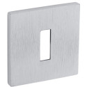 Pair of BB Keyhole Escutcheons Square 52x5mm 4048 5SQ 96 Satin Chrome Finish / PC
