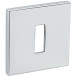 Paire d'entrées clé BB carrée 52x5mm 4048 5SQ 03 laiton chromé / PCE