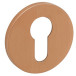 Pair of Round Cylinder Escutcheons Ø52x5mm 4046 5S 160-PVD Satin Copper Finish per Piece