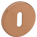 Paar ronde sleutelrozetten Ø52x5mm 4045 5S 160-PVD mat koper / PCE