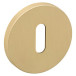 Paire d'entrées de clé rondes Ø52x5mm 4045 5S 158 laiton satiné / PCE
