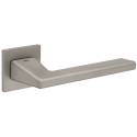 Pair of Pearl Nickel Door Handles on Square Rosettes 4140 5SQ 142 / PC
