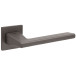 Pair of Door Handles on Square Rosettes 4140 5SQ 141 Titanium Finish / Each