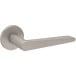 Pair of Door Handles Set on Round Rosette 1967 5S 142 Pearl Nickel / PC