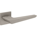Pair of door handles on square rose 4154 5SQ 142 pearl nickel finish per piece