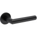 Pair of black pearl lever door handles on round roses 4152 5S 153 / PC