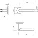 Pair of Pearl Nickel-Plated Door Handles on Round Roses 4152 5S 142 per Piece