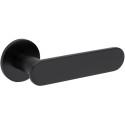 Pair of Black Pearl Door Handles on Round Rosettes 4158 5S 153 / PC
