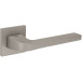 Pair of Pearl Nickel-Plated Door Handles with Square Rosettes 3097 5SQ 142 / PC