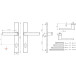 Handgreep + Dublin_37 handgreep op plaat 92 PZ mat zwart F9005 / pce