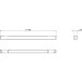 Through Square 9mm (Length 160mm) Function E / pc