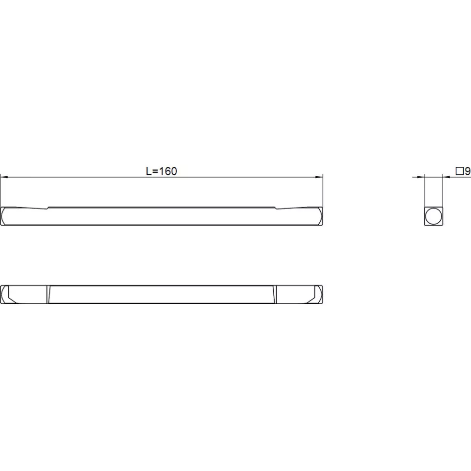 Stift 9mm (L 160mm) Functie E / pce