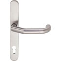 Rondo Half Lever Handle on Plate PZ92 Stainless Steel Square 9mm for Anti-Panic Lock per piece
