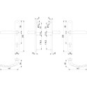 Hoppe New York 92 PZ Door Handle Set with Plate 3357N F1-2 per piece