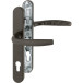 HOPPE New York 92PZ Brown Door Handle Set with Plate 3357N / pc