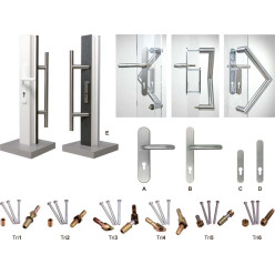Stainless Steel Trifix Security Entry Plate 72PZ 165x30x9mm per piece