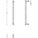 Brushed Stainless Steel 90 Degree U Door Pull Ø30mm 1000mm Shaft per Piece