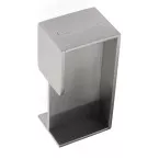 Poignée de porte coulissante Square (40mm) inox satiné / pce