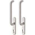 Poignées double inox GU Rondo avec PZ forme U Ø20mm pour châssis levant-coulissants / pce