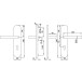 Veiligheidsgreepset L90° greep/greep PZ72 inox / pce