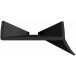 Profil bas de plinthe 18mm PVC noir / 3.6m